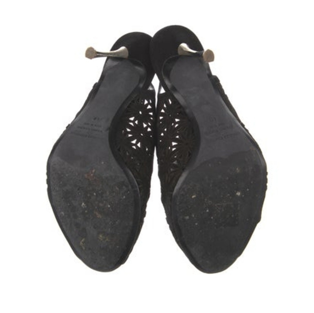 Nicholas Kirkwood Black Lace Stilletto Heels Sandals 40 9 - Picture 5 of 5
